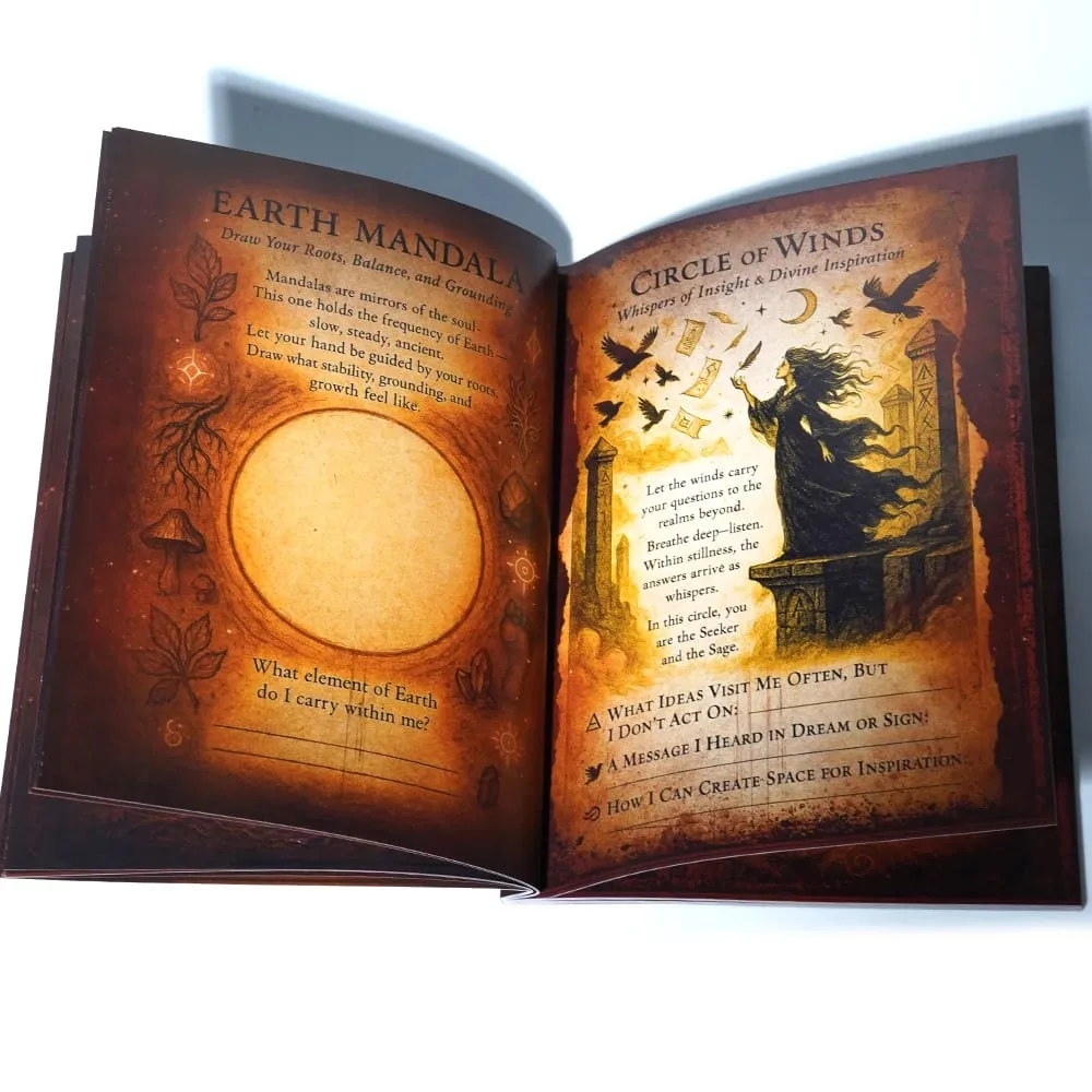 The Sacred Labyrinth a Witch's Self-Discovery Codex Explore 74 Pages of Mystieal Self-Diseovery Shadow Work Grimoire Growth Work