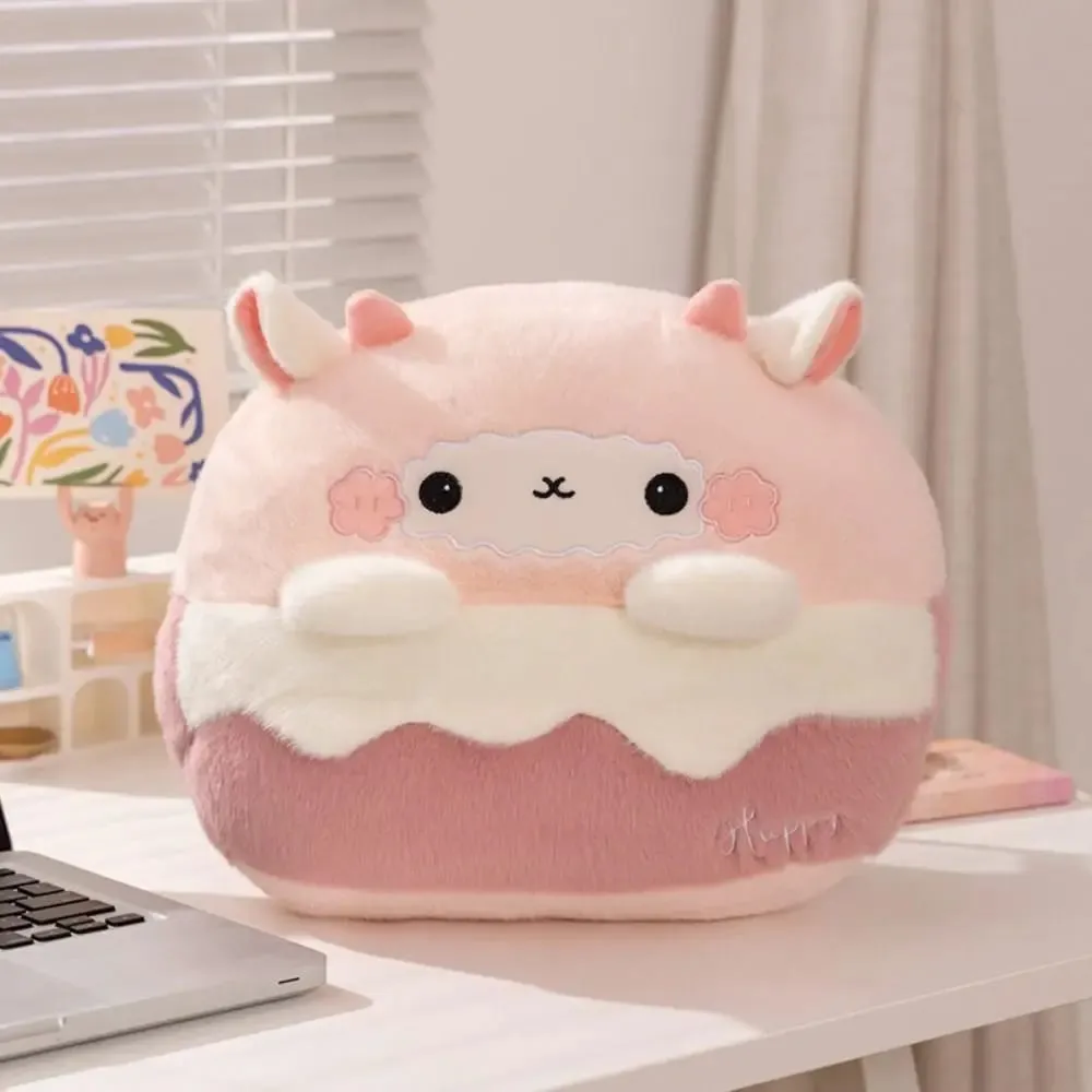 New 2-in-1 Hand Warmer Bag Cartoon Animal Throw Pillow Blanket Soft Thicken Nap Blanket Office Home Car