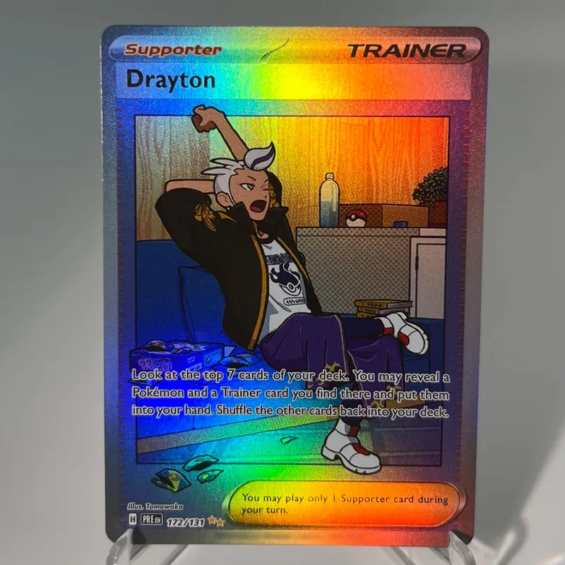 Prismatic Evolutions PKM Cards PTCG5-A GX Rainbow Umbreon Sylveon Leafeon ex Rare Collection Battle Toys Gifts for Hobbies