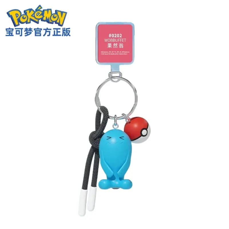 Originální Pokémon Scorbunny Keychain Grookey Riolu Sobble Wobbuffet Cubone Anime Akční figurka Hračka Klíčenka Přívěsek s vůní Dárek