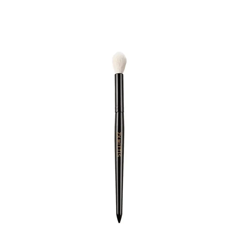 Las brochas de maquillaje originales de lujo naturales de punta larga de pelo de cabra con mango negro Kit de herramientas cosméticas para rubor en polvo resaltar sombra