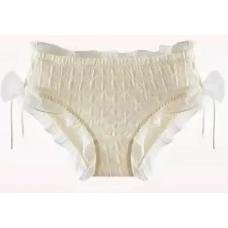Édes csipke Push Up melltartó szett hölgyeknek kis mellű fodros hálós keresztkötésű pántos szexi Pure Desire fehérnemű fehérnemű