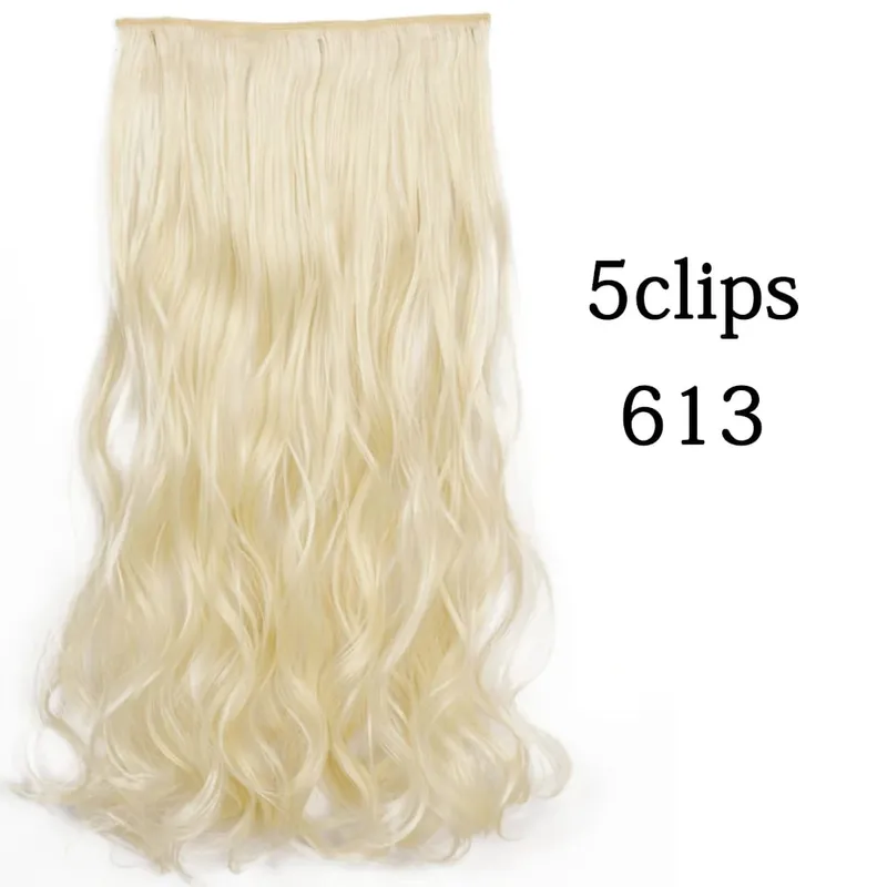 Tổng Hợp 22 32 Inch 5 Kẹp Tóc Chịu Nhiệt Giả Bộ Tóc Giả Dài Lượn Sóng Kiểu Tóc Kẹp Trong Tóc