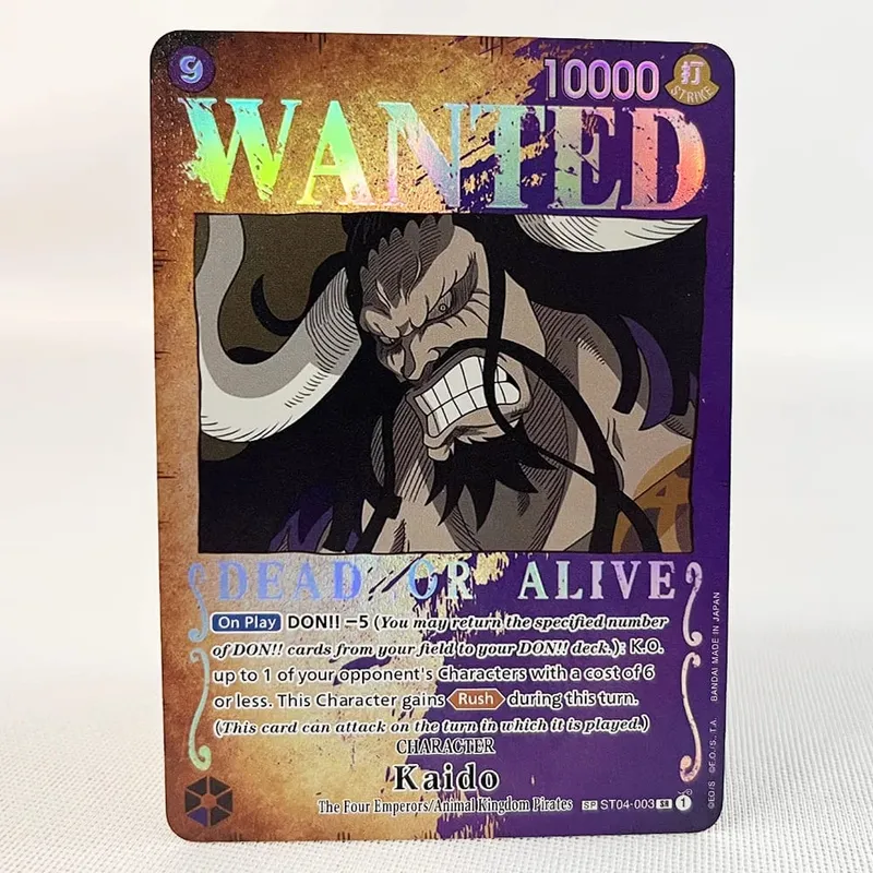 ONE PIECE Retro Wanted Poster Style Proxy Game Card Luffy Buggy Shanks Ace Anime OPCG/PTCG Card / Collection Trading Card