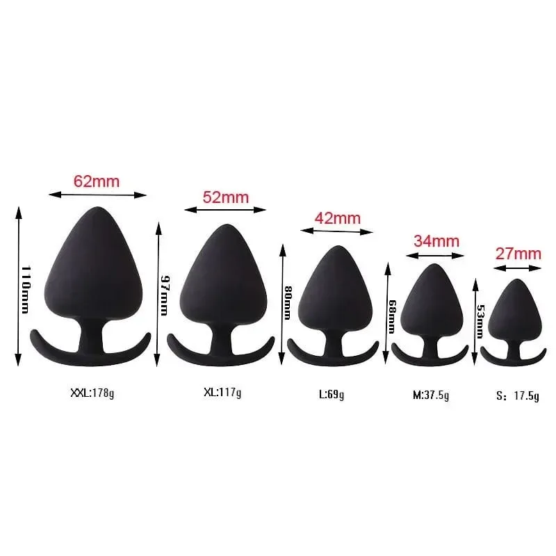 Soft Silicone Anal Sex Toys Anal Dilator Wearable Dildo Butt Plugs For All Day Ass Anus Expansion Anchor Analplug Buttplug 4Size