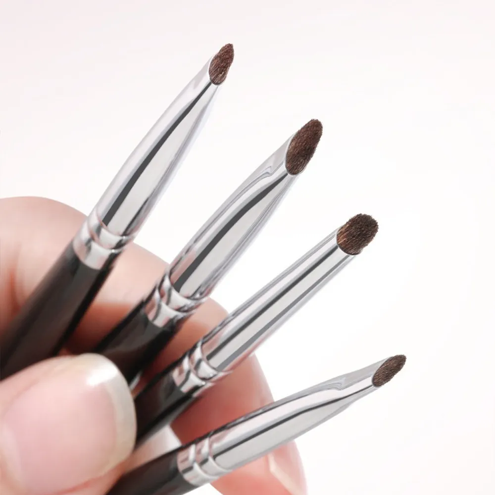 Detail Kuas Rias Eyeshadow Kecil Rambut Kuda Kuas Rias Eye Shadow Presisi Alat Kosmetik Noda Meruncing