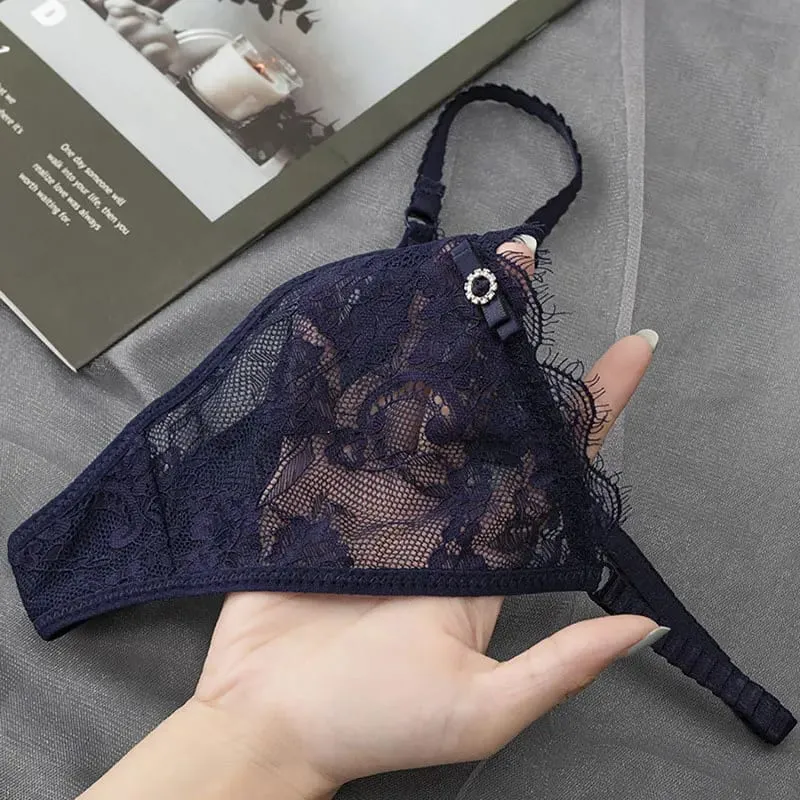 Roupa interior feminina de renda mini calcinha fantasia elegante cuecas sexy transparente lingerie feminina roupa íntima cintura baixa g-string