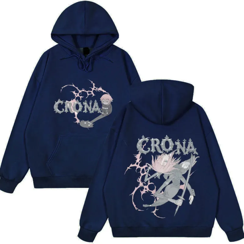 Japanese Anime Soul Eater Crona Funny Hoodies Men's Women Clothing Fashion Oversized Streetwear Casual Long Sleeve Fleece Wears