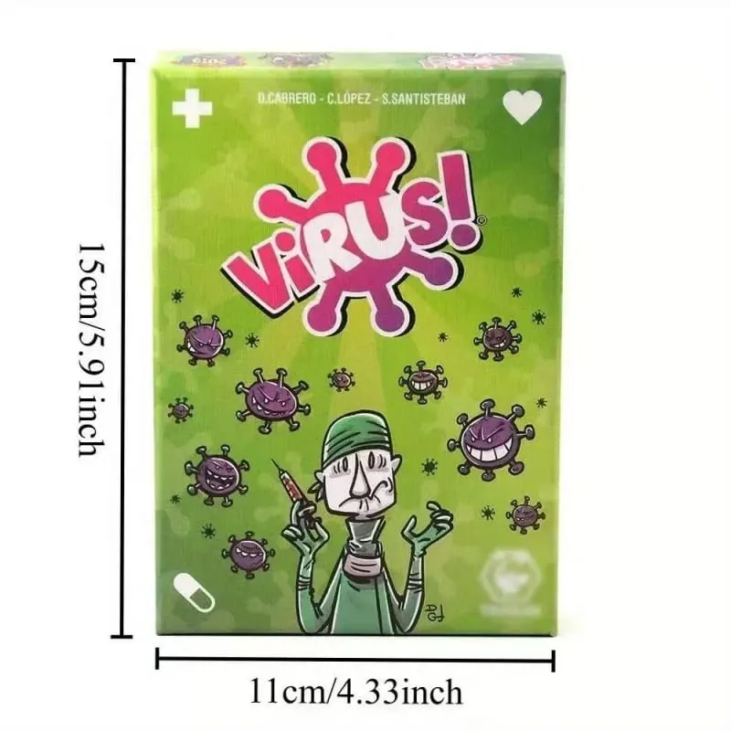 Family Strategy Card Game Set Virus Series 1&2&3 Halloween Adult Party Board Game Youth Group Interactive Entertainment