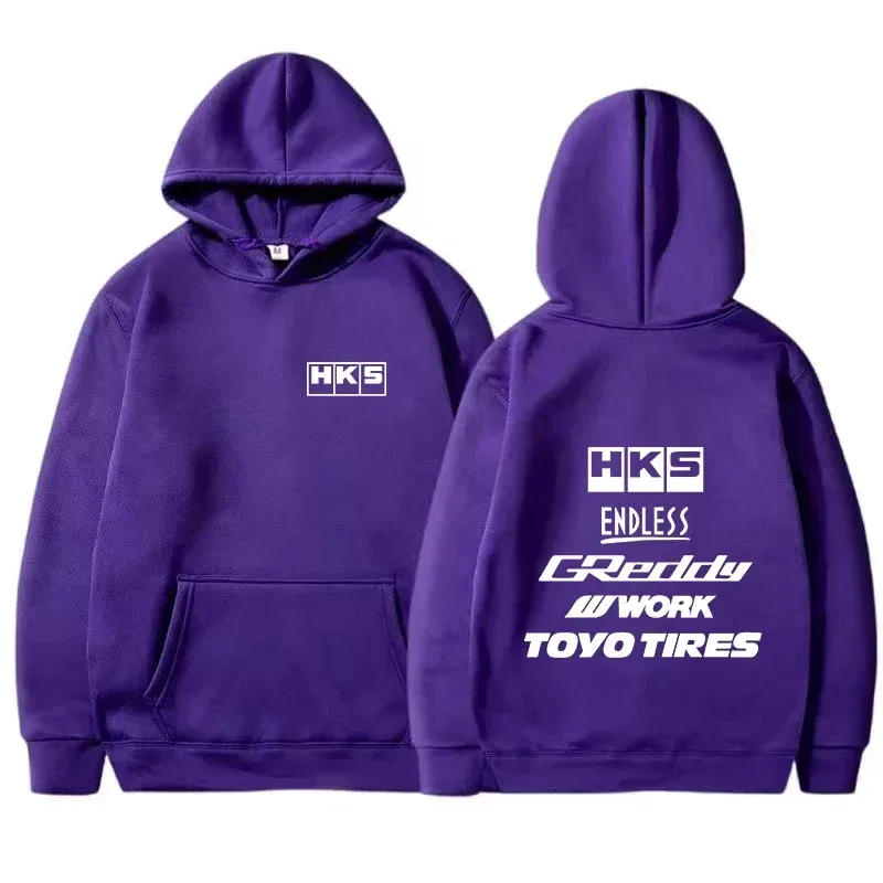 2025 Herrmode Cool Hoodie Japan JDM Modifierad Bil HKS ENDLESS Hoody Herr Dam Vintage Casual Sweatshirt Långärmade tröjor