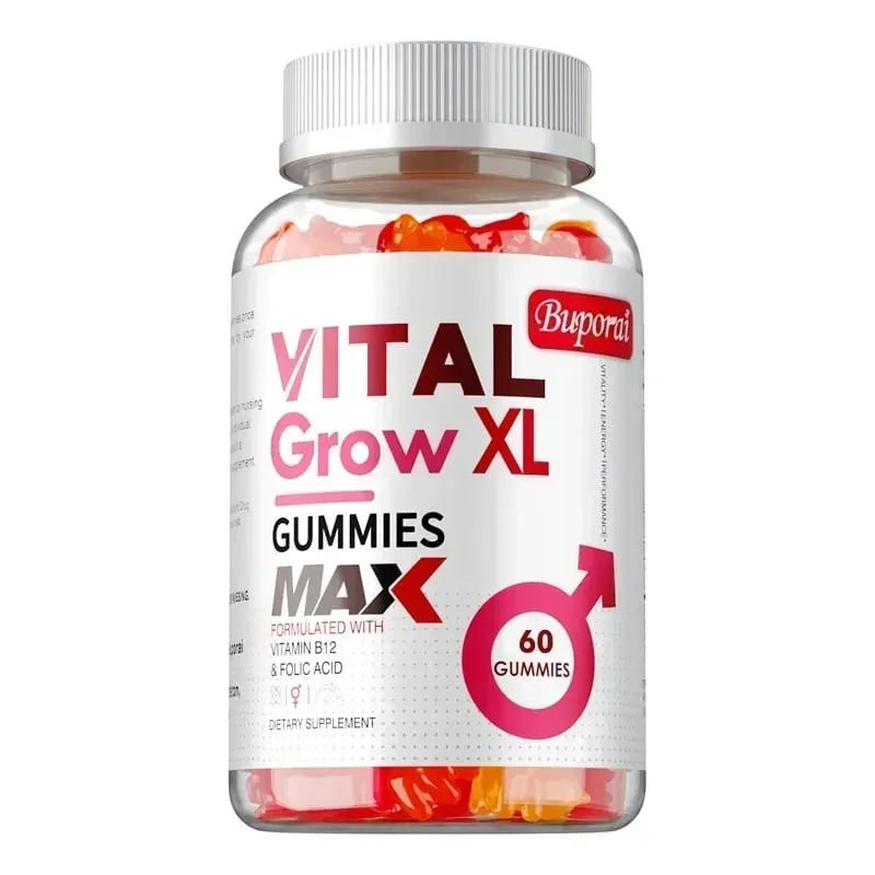 Vital Grow XL Male Gummies - Promotes Muscle Growth and Recovery Enhances Athletic Performance Endurance and Relieves Fatigue