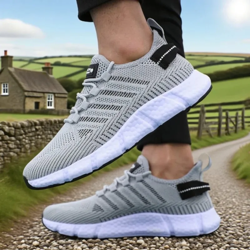 Soft Soled Running Shoes for Men Breathable Mesh Flexible Casual Sneakers Comfortable Sustainable Soles Tennis Training Shoes — image 9