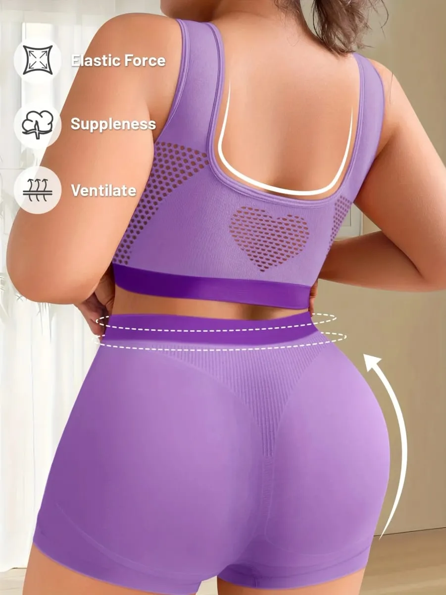 1sET Women's lingerie set Plus Size Bralette Seamless Bra Comfortable Breathable Sports Bra Stretch Fabric Boxers
