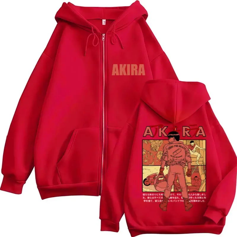 Japanese Anime Neo Tokyo Akira Zipper Hoodies Manga Pelikula Science Fiction Shotaro Kaneda Cardigan Sweatshirt Loose Fleece Coats — image 6