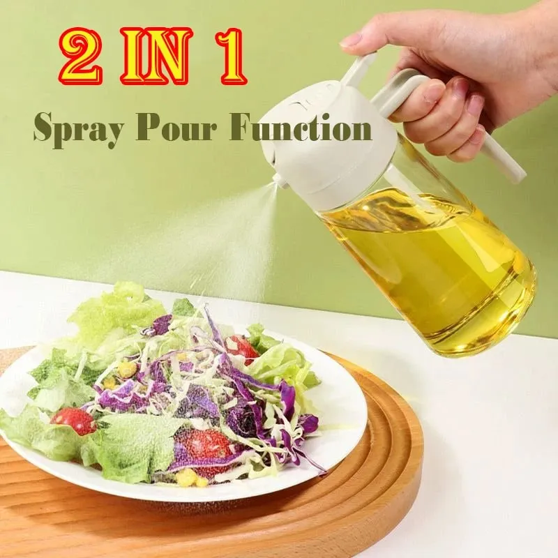 תרסיס שמני מטבח תרסיס שמן זית Cruet ספריי בית מטבח מטיגון אוויר תרסיס קמפינג מנגל בישול בקבוק שמן פלסטיק 200/300 מ"ל/500 מ"ל