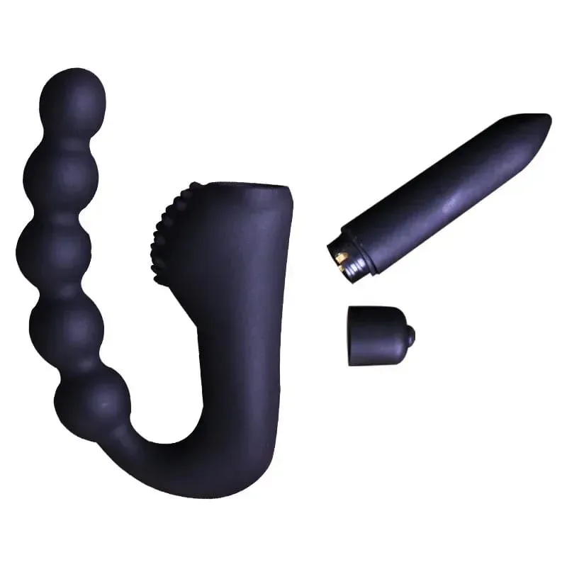 Beads Vibrating Prostate Massager Anal Plug Waterproof Motors 10 Speeds Stimulation Butt Anus Silicone Men Women Sex Toys — image 3