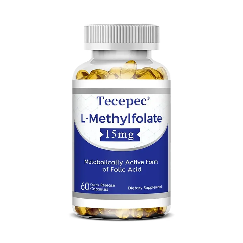 L-Methylfolate 15mg Supplement - Metabolically Active Form of Folic Acid Support Brain & Heart Health Non-GMO Gluten Free