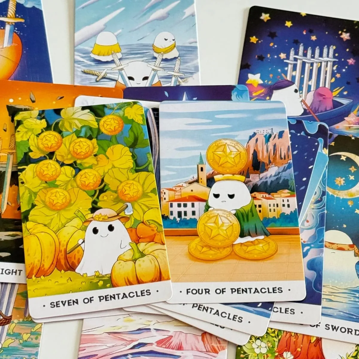 Orchid Valley Tarot cards Cartoon Tarot for Spiritual Guidance & Moonlit Ghosts Insights