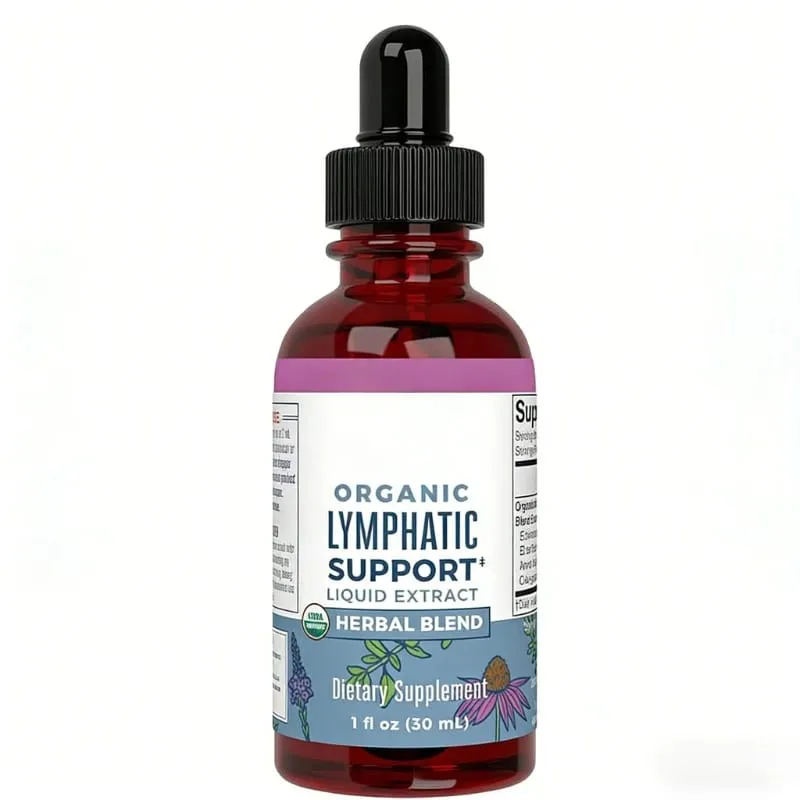 Lymphatic Support Drops Organic Lymphatic Cleanse Immune Support Supplement| Lymphatic Support with Echinacea 30 Servings