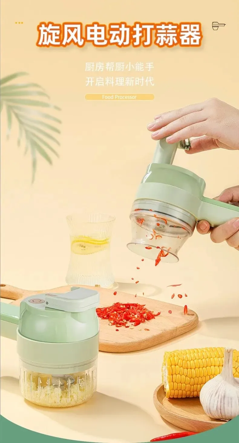 Electric Vegetable Chopper Multifunctional Garlic Ginger Onion Cutter For Home Kitchen Food Slicer And Dicer