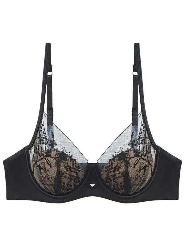 Satin Lace French Lingerie Set Women Push Up Anti Sagging Full Coverage Brassiere Soft Breathable Ladies Daily Underwear 32-38