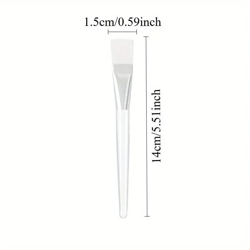 4pcs Facial Mask Brush Transparent Face Mask Brush Cosmetic Makeup Brushes Tools for Facial Mask Eye Mask Application and DIY
