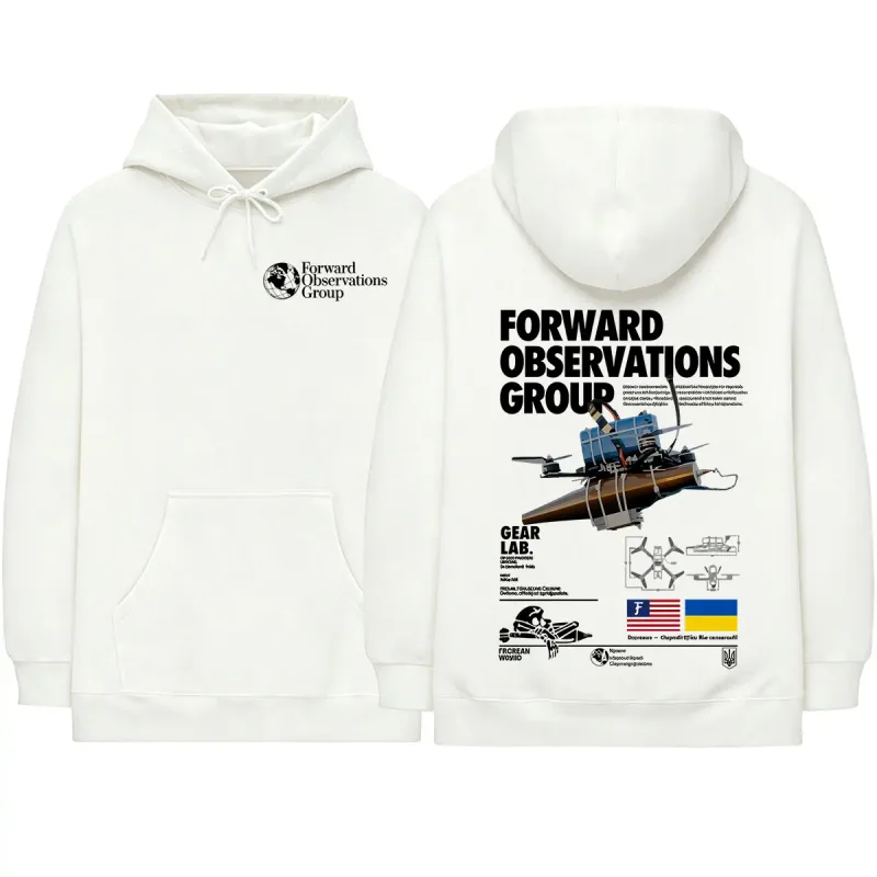 Forward Observations Group Hoodies Men Women Clothing Fashion Casual Oversized Long Sleeves Hooded Sweatshirts Hoodie Streetwear