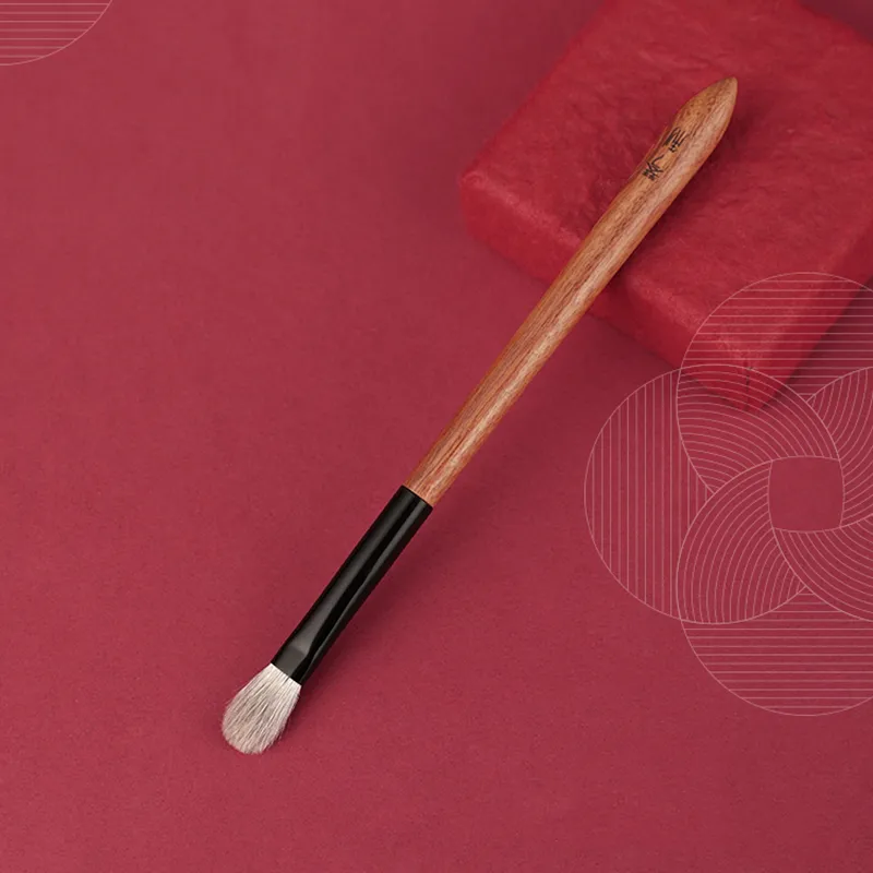 Saikoho Goat Snow Fox Hair Large Eye Shadow Brush 612 QINZHI Professional Handmade Make Up Brush Rosewood Handle Makeup Brushes
