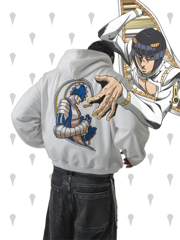 Y2k Jojo Bizarre Adventure Anime Hoodie Harajuku Oversized Sticky Fingers Hoodies Women Men Streetwear Couple Hip Hop Sweatshirt