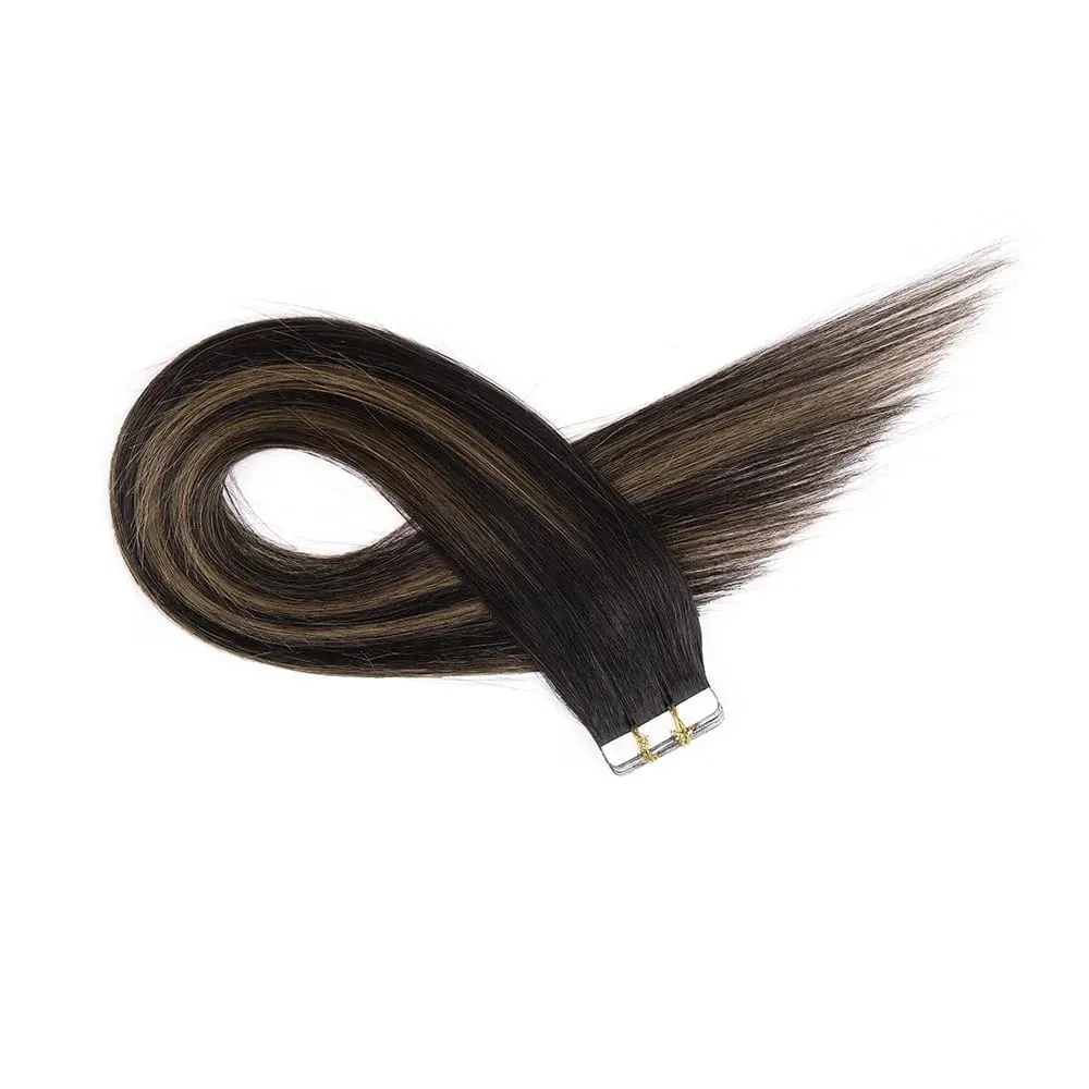 14-24" Invisible PU Extensions 50g Brazilian Remy Human Hair Tape in Hair Extensions Real Human Hair for Women Hair Extensions