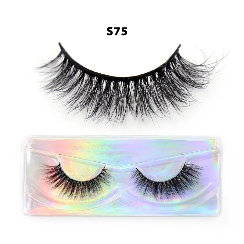 Short Natural 3D Mink Lashes Fluffy Wispy Fake Eyelashes Crisscross False Lashes Eyelash Extension Makeup