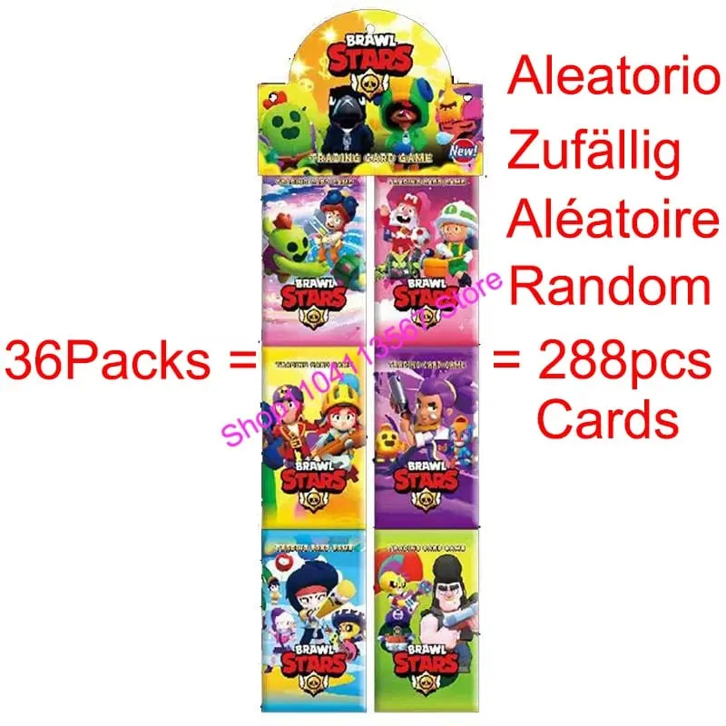 Brawl Stars Random Collect Card Anime Figures Collection Cards Battle Carte Game Entertainment Rare Trading Cards Kid Gift