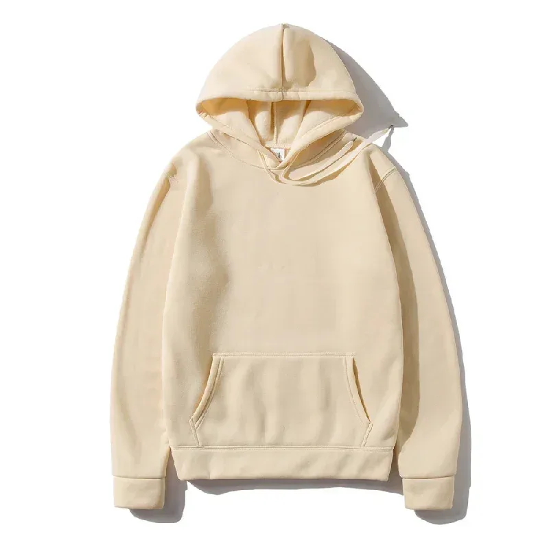 Men's Hoodies Women Pullover Spring Autumn Casual Hoodie Sweatshirts Solid Color Hoodies Oversize Black Sweatshirt For Male
