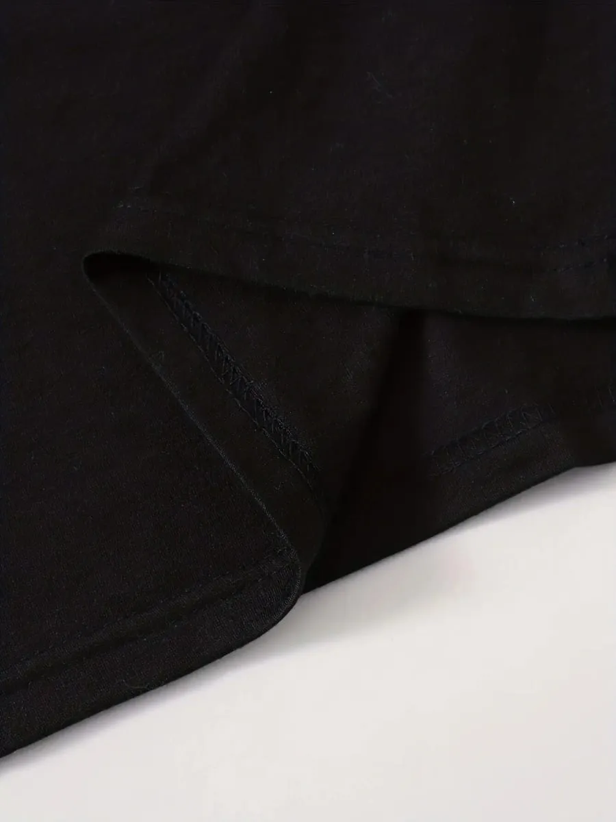 Sommer kvinders PERFEKT Print Casual Slim Fit Kortærmet T-shirt Minikjole med rund hals — image 4