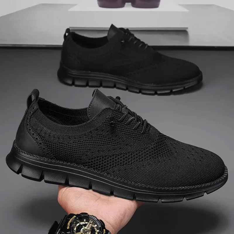 Men Casual Shoes Breeze Stylish Oxfords Fashion Formal Business Urban Breathable Shoes for Male Non Slip Dress Sneakers for Man