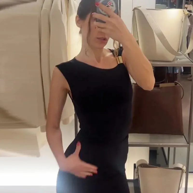 Mulheres babados bodycon vestidos verde preto vestido de verão mulher sexy sem mangas vestidos longos assimétrico espartilho vestidos 066