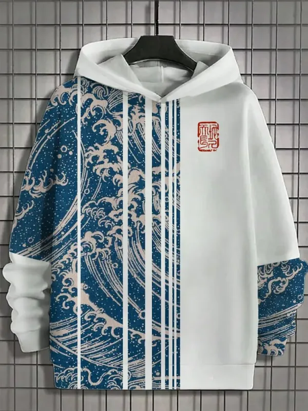 New Autumn And Winter Men's 3D Print Hoodies Japanese Harajuku Fashion Casual Sports Hooded Anime Beast Pattern Man Hoodie