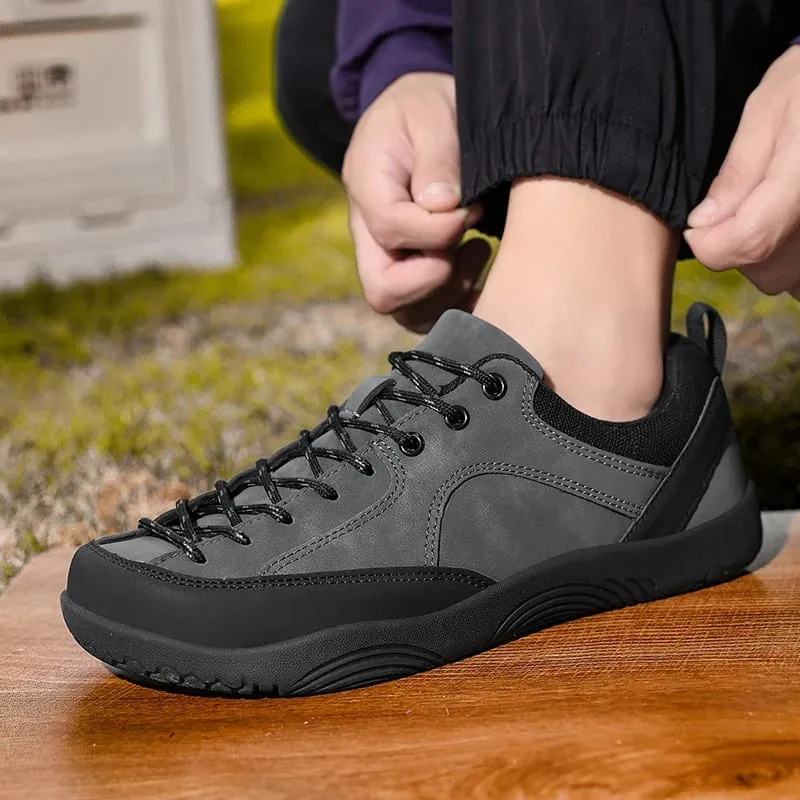 Outdoor Men Casual Sneakers Minimalist Wide Toe Barefoot Shoes Lightweight Zero Soles Walking Hiking Shoes Couple Climbing Shoes
