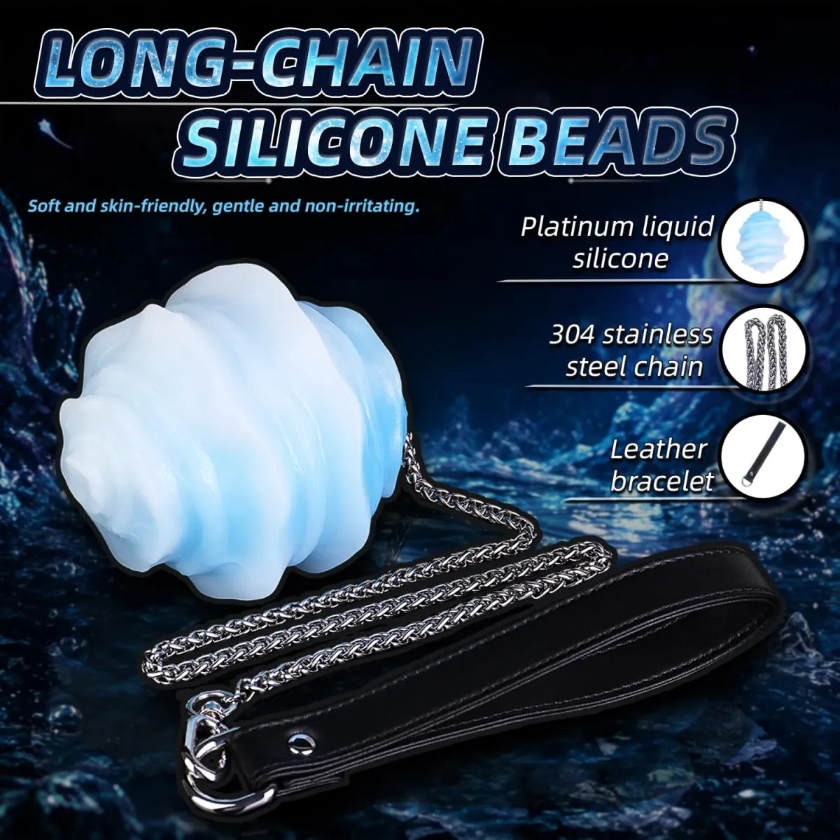 Fantasy Egg Toys With Long Chain Platinum Silicone Anal Plug Eggs Vaginal Balls Sex Toy For Adult Women Men Couple Flirting