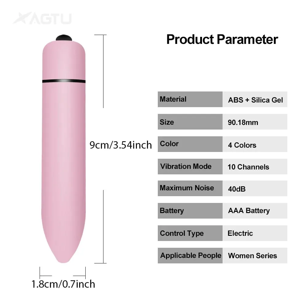 Mini Bullet Vibrator for Women Female Masturbation 10 Speed G Spot Clitoris Anal Vibration Stimulator for Women Massager Sex Toy