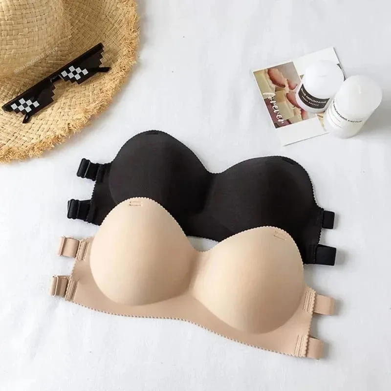 Invisible Sexy Strapless Bra Invisible Push Up Bralette Lingerie Underwear Seamless Wireless Solid Without Straps Bras Yoga Bra