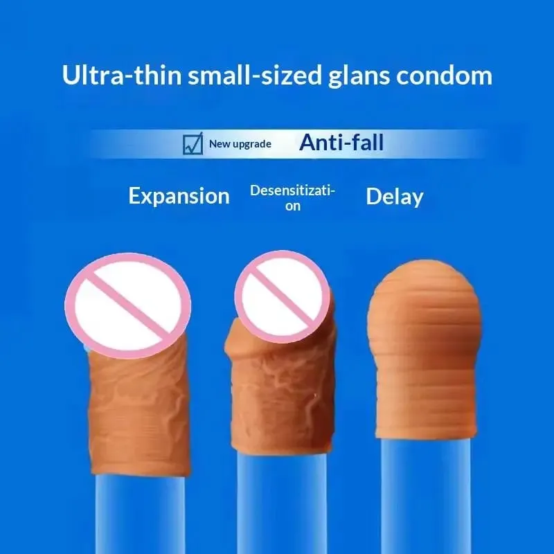 1/3Pcs Silicone Cock Ring Sex Toys For Men Penis Enlargement Glans Foreskin Rings Male Chastity Cage Penis Massage Lock Delay