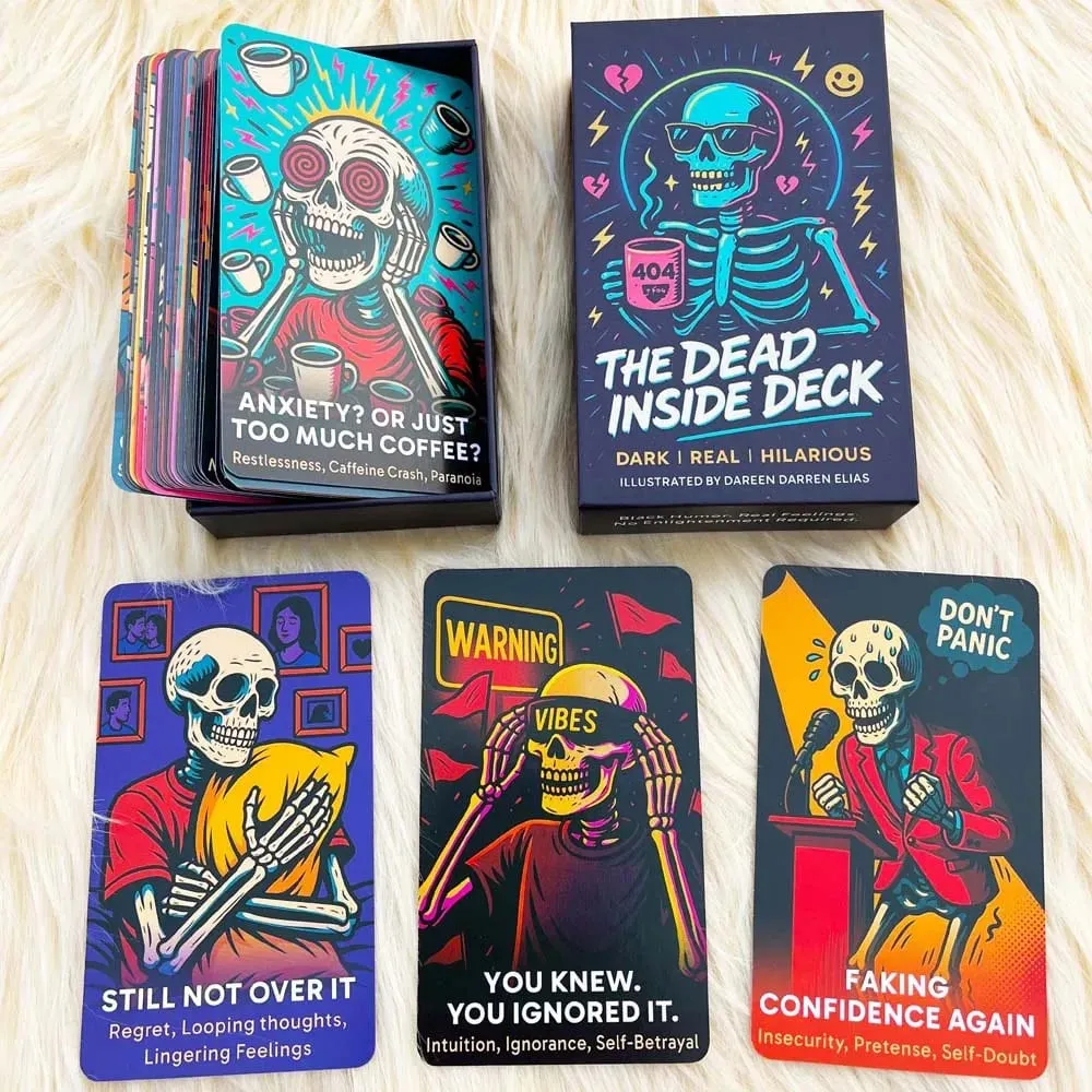 The Dead Inside Deck Tarot Cards 54 Cards 13x8cm Skeletal Divination Oracle Meet Death Below Decks Card Games