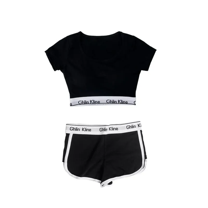 Women's Comfortable Breathable Sports Vest with Padding And Cotton Underwear Fitness Running Underwear Set