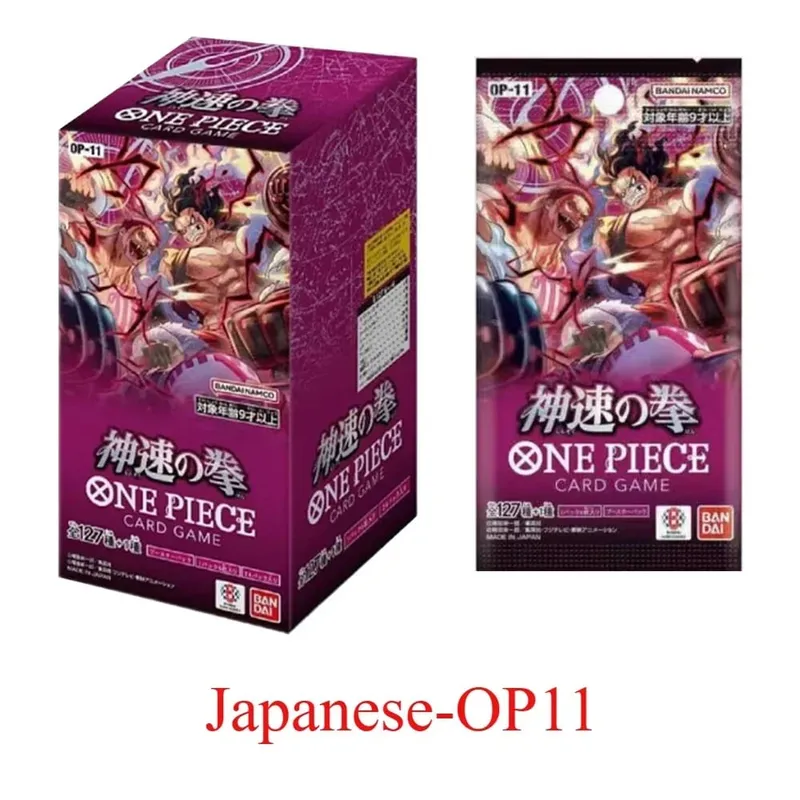 In Stock Bandai Genuine One Piece Card OPCG God Speed Fist Luffy Pirate Group Seven Japanese Sealed Card Collection Toys Gift