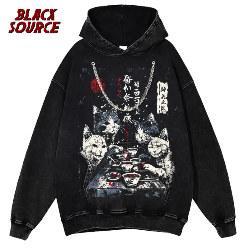 T412 American Rose Letter Print Hoodie, Men's Casual Pullover Sweatshirt, Breathable Urban Streetwear, Trendy Daily Wear