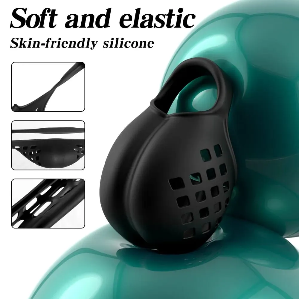 Silicone Ejaculation Delay Cock Ring Scrotum Testicle Ball Stretcher Lasting Erection Male Masturbator Adult Sex Toys Cockring — image 2