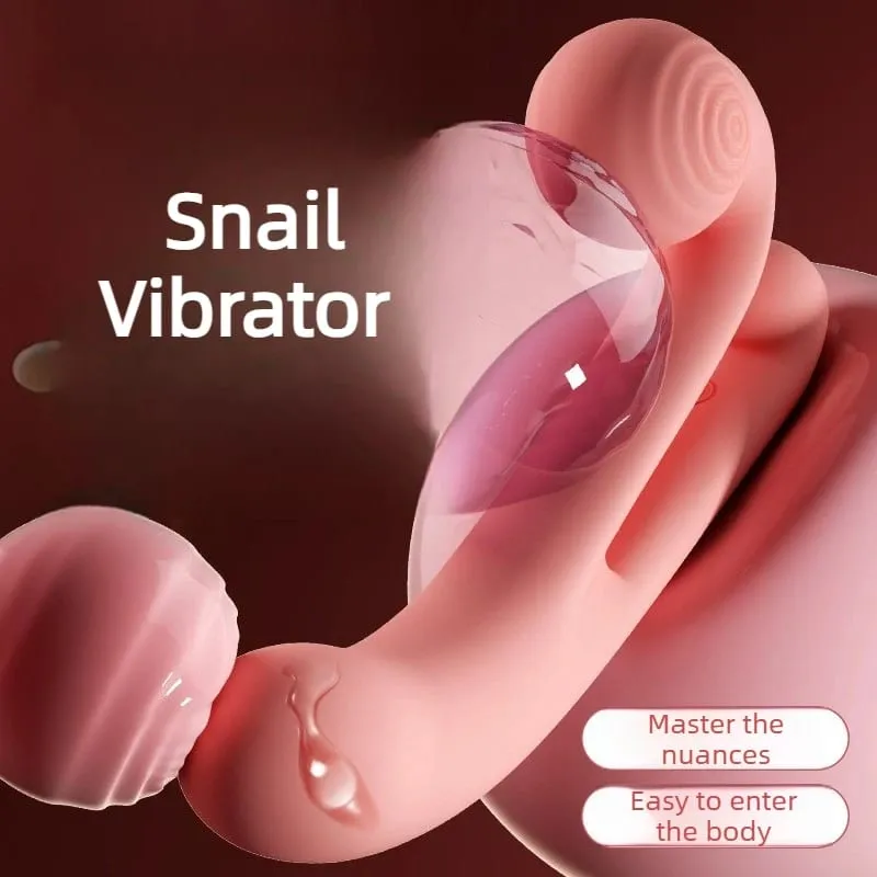 Pink Snail Vibrator 10 Modes G-spot Dildo Penetration Flexbile Snail for Perfect Clit Fit Stimulaiton Pleasur Sex Toy for Woman