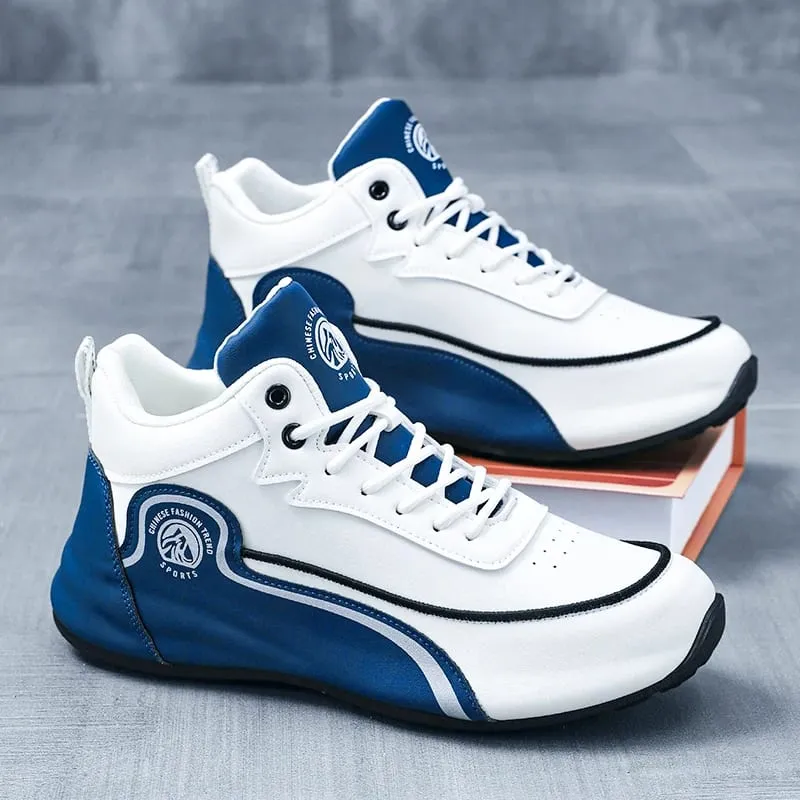 Men'S Shoes New Casual Sneakers Shock-Absorbing Breathable Running Shoes Men'S Wear-Resistant Thick-Soled Skate Shoes