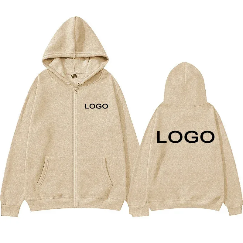 Personalizado impresso zíper hoodies moda masculina manga longa zíper até camisolas femininas casual personalidade com capuz pulôver sudadera